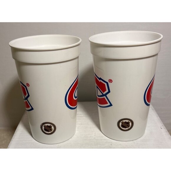 Montreal Canadiens Cups Logo Plastic Set Of 2 NHL Collectible 16 Oz BPA-Free - Picture 2 of 8